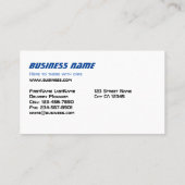 Carte De Visite Camion de livraison (Dos)