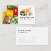 Carte De Visite Camion de livraison alimentaire | Produire (Devant / Derrière)