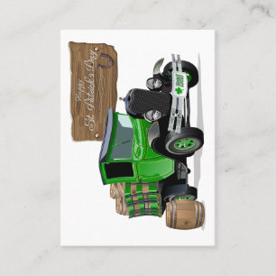 Carte De Visite Camion de Noël Saint Patrick Carton vintage