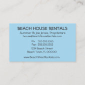 Carte De Visite Camion de plage (Dos)