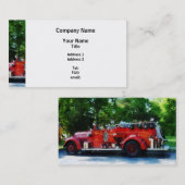 Carte De Visite Camion de pompiers (Devant / Derrière)
