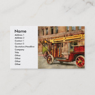 Carte De Visite Camion de pompiers - Une grande échelle électrique
