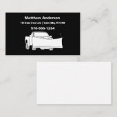 Carte De Visite Camion de ramassage à neige avec chaudière à neige (Devant / Derrière)