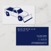 Carte De Visite camion de ramassage de charrue à neige (Devant / Derrière)