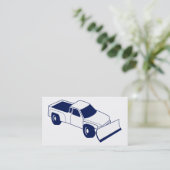 Carte De Visite camion de ramassage de charrue à neige (Debout devant)