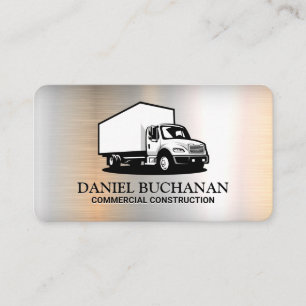 Carte De Visite Camion de ravitaillement de transport Constructi