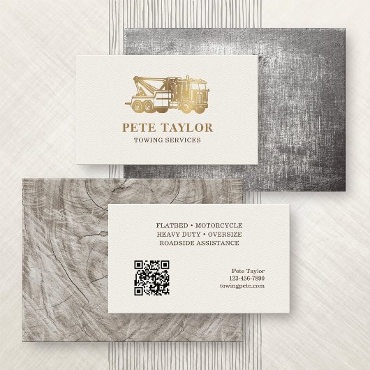 Carte De Visite Camion de remorquage