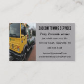 Carte De Visite Camion de remorquage modifiable (Devant)