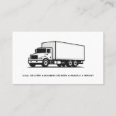 Carte De Visite Camion de services de messagerie (Dos)