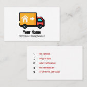 Carte De Visite Camion de services mobiles personnalisable (Devant / Derrière)