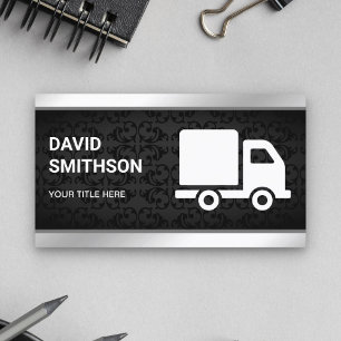 Carte De Visite Camion de Transport de Marchandises Logistiques en