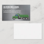 Carte De Visite Camion de travail | Construction industrielle (Devant / Derrière)