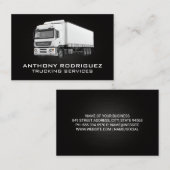 Carte De Visite Camion de travail | Livraisons et transport (Devant / Derrière)