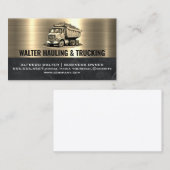 Carte De Visite Camion de vidange | Construction (Devant / Derrière)