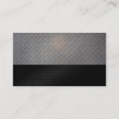 Carte De Visite Camion de vidange de construction rouge (Dos)