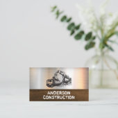 Carte De Visite Camion de vidange et excavateur (Debout devant)