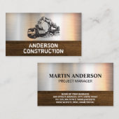 Carte De Visite Camion de vidange et excavateur (Devant / Derrière)