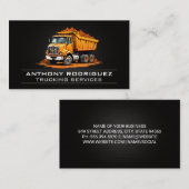 Carte De Visite Camion de vidange - Matériel brut (Devant / Derrière)