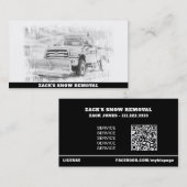 Carte De Visite *~* Camion d'enlèvement de neige AP74 Blizzard (Devant / Derrière)