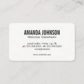 Carte De Visite Camion d'entreprise (Dos)