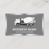 Carte De Visite Camion en béton gris clair (Devant)