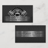 Carte De Visite Camion et pistons | Acier industriel (Devant / Derrière)