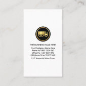 Carte De Visite Camion Jaune À Louer (Dos)