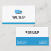 Carte De Visite Camion logistique et transport à louer (Devant / Derrière)