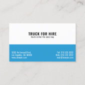 Carte De Visite Camion logistique et transport à louer (Dos)