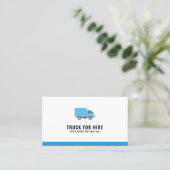 Carte De Visite Camion logistique et transport à louer (Debout devant)