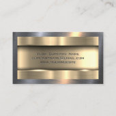 Carte De Visite Camion | Métallique | Acier brillant (Dos)