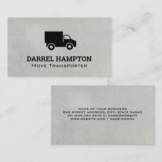 Carte De Visite Camion mobile industriel (Devant / Derrière)