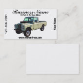 Carte De Visite Camion pick-up 1971 de Land Rover (Devant / Derrière)