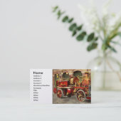 Carte De Visite Camion-pompier - Camion-pompe électrique 1907 (Debout devant)