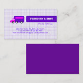 Carte De Visite Camion pourpre (Devant / Derrière)