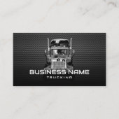 Carte De Visite Camion professionnel Semi Camion Black Metal (Devant)