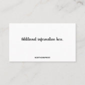 Carte De Visite Camion rouge et lot d'arbres de Noël modifiables (Dos)