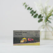 Carte De Visite camion semi à plat surdimensionné (Debout devant)