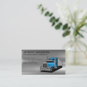 Carte De Visite Camion semi-bleu | Industrie du camionnage (Debout devant)