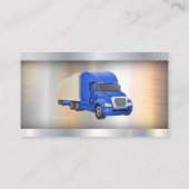 Carte De Visite Camion semi-bleu | Metallique (Dos)
