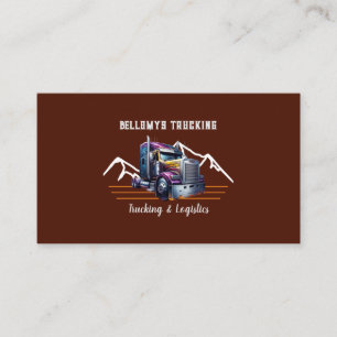 Carte De Visite Camion Semi-Camion Et Logistique