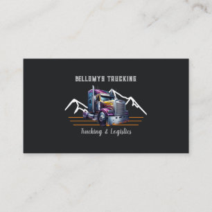 Carte De Visite Camion Semi-Camion Et Logistique