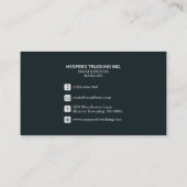 Carte De Visite Camion semi-camionnette de logistique professionne (Dos)