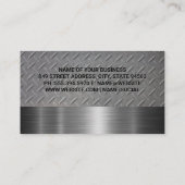 Carte De Visite Camion Semi-Rouge | Acier et métal (Dos)