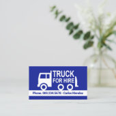 Carte De Visite Camion Simple à Louer (Debout devant)
