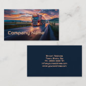 Carte De Visite Camion - transport et logistique Sunset Road (Devant / Derrière)