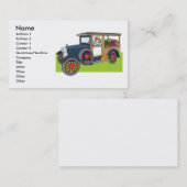 Carte De Visite Camion végétarien (Devant / Derrière)