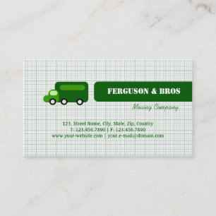 Carte De Visite Camion vert
