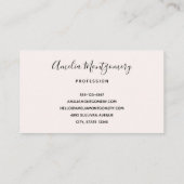 Carte De Visite Camion Vintage rose (Dos)