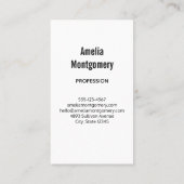 Carte De Visite Camion Vintage rose (Dos)